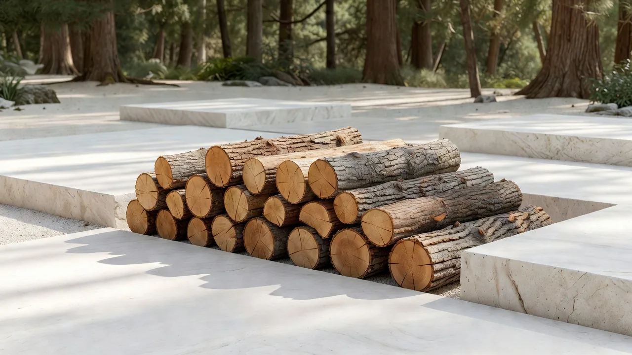 Raw Cedar Logs