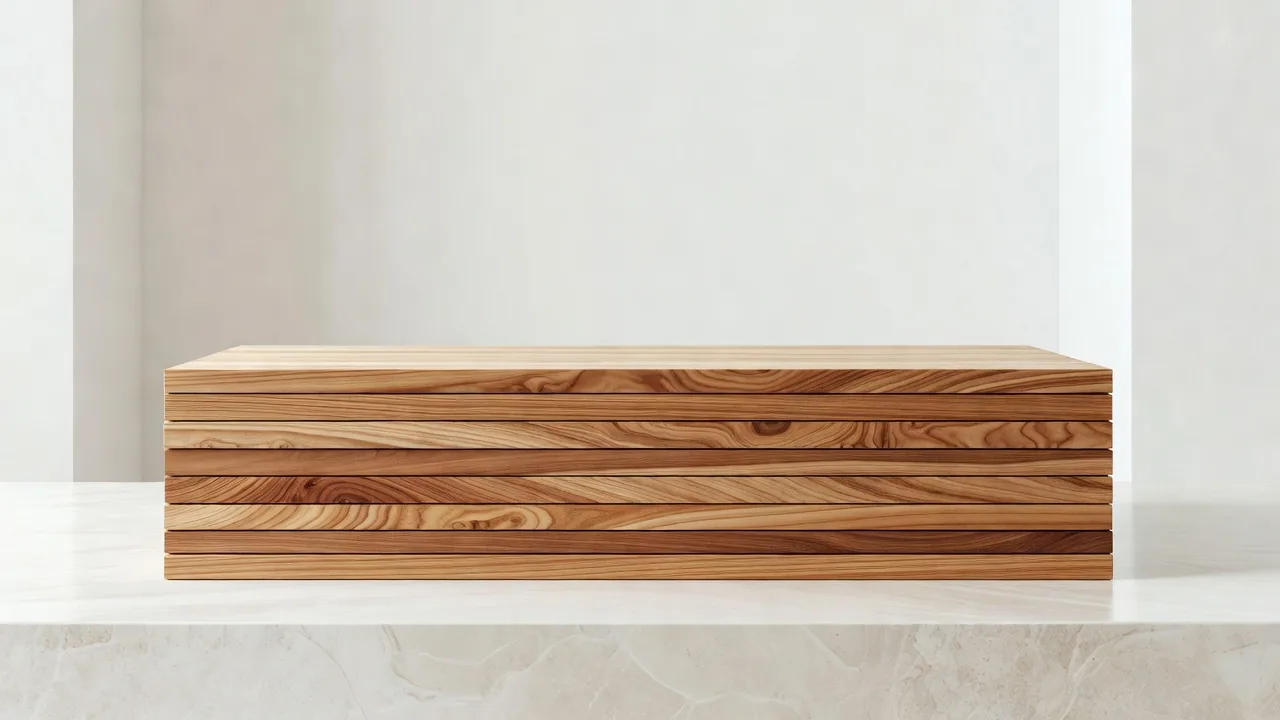 Stacked Cedar Planks